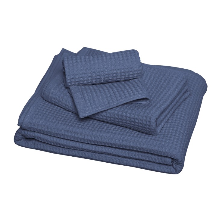 Serviette de toilette Esprit nid d'abeille Coton Bio