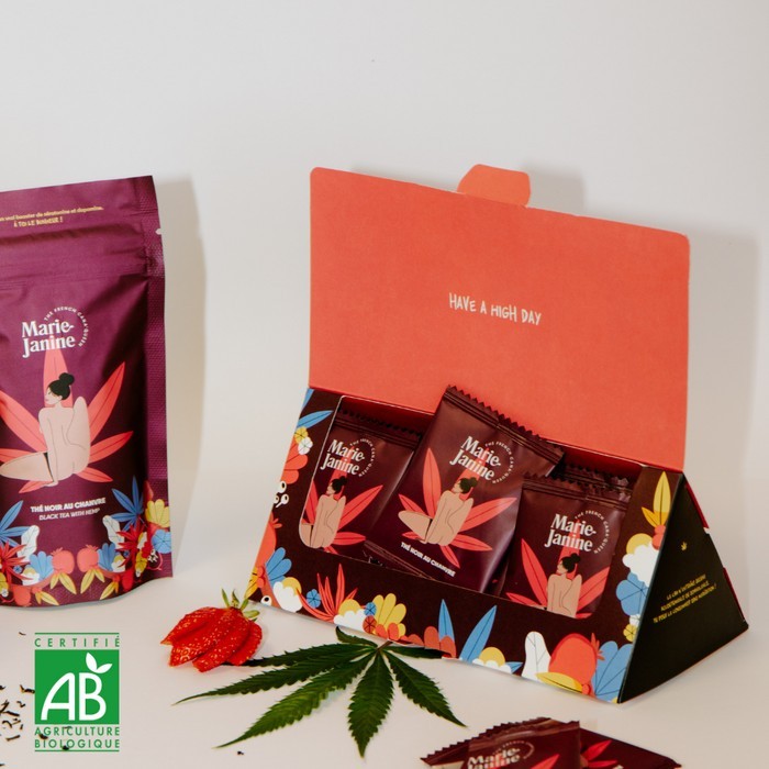 Thé noir au CBD (en sachets) Bio