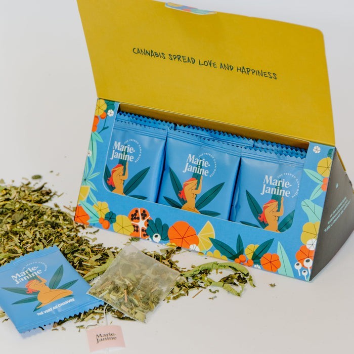 Thé vert au CBD (en sachets) Bio