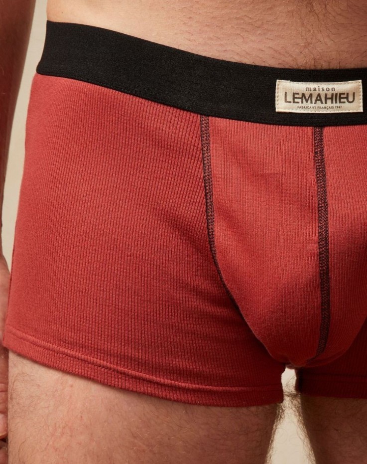 Boxer court côtélé Tom Coton Bio