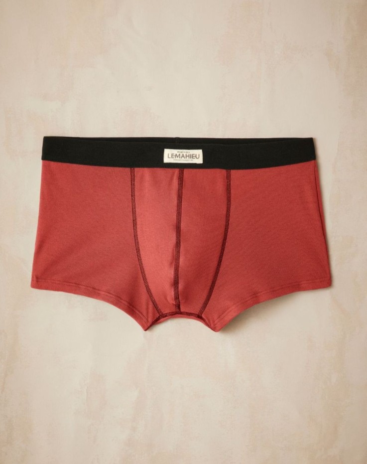 Boxer court côtélé Tom Coton Bio