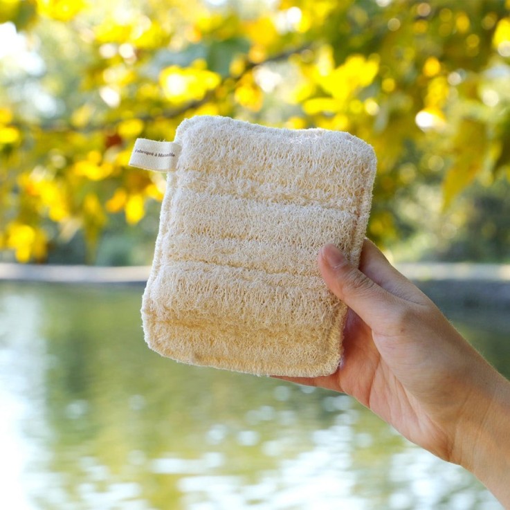 L'éponge lavable zéro déchet en coton bio et loofah