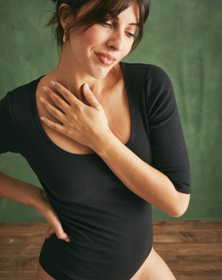 Body manches 3/4 Garance Coton Bio