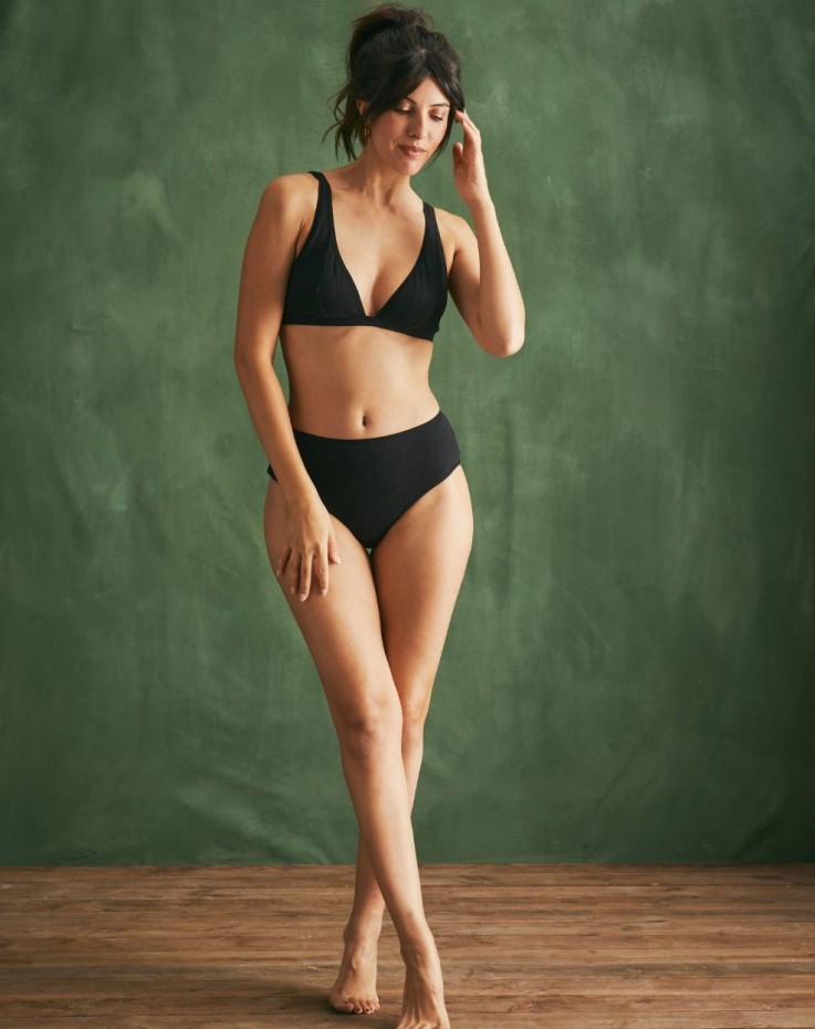 Brassière à pinces côtelée Garance Coton Bio