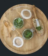 Kit potager semi-hydroponique prêt à planter - Basilic, Persil et Roquette Bio