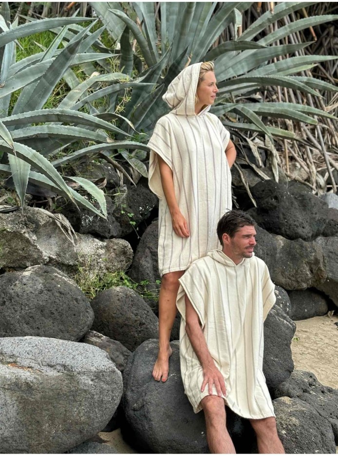Poncho Marina Coton Bio
