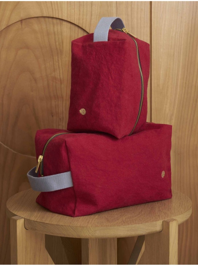 Trousse Cube Déperlante (Petite) Coton Bio