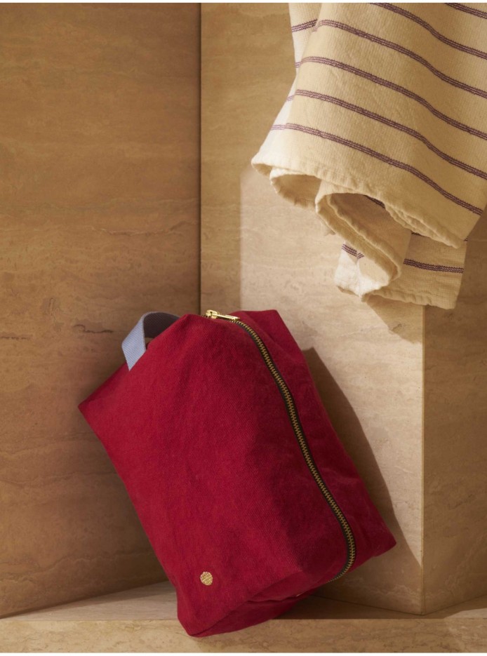 Trousse Cube Déperlante (Grande) Coton Bio