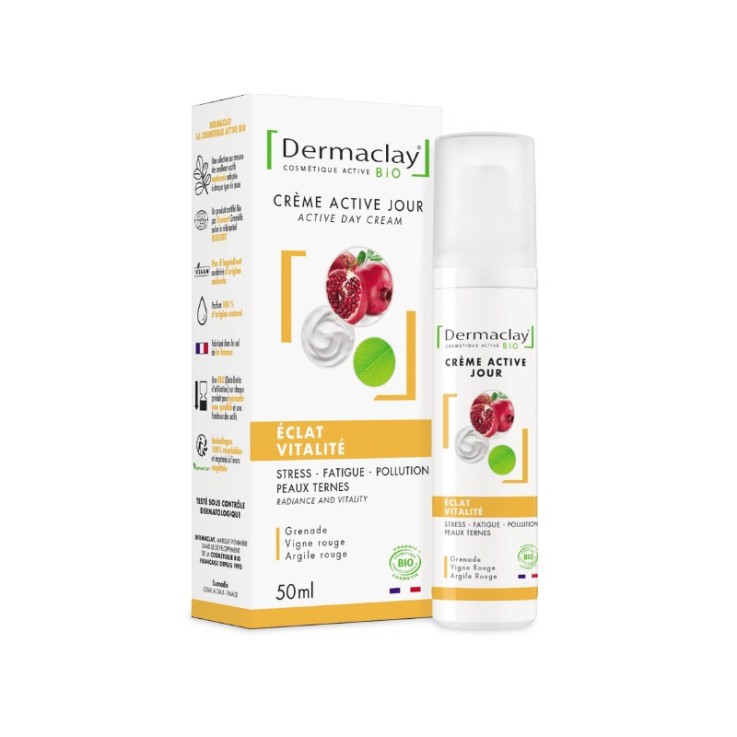 Crème Jour Éclat Vitalité Visage (50ml) Bio