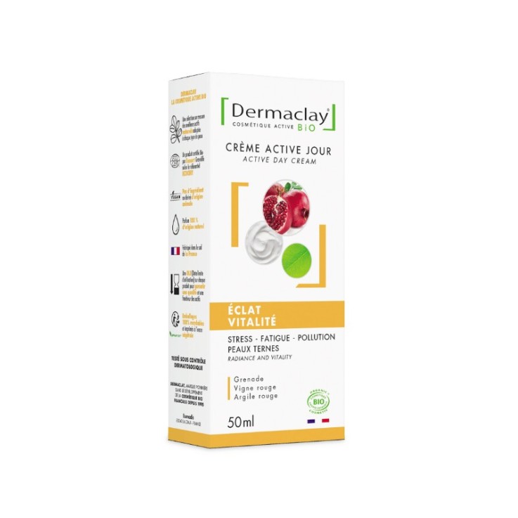 Crème Jour Éclat Vitalité Visage (50ml) Bio