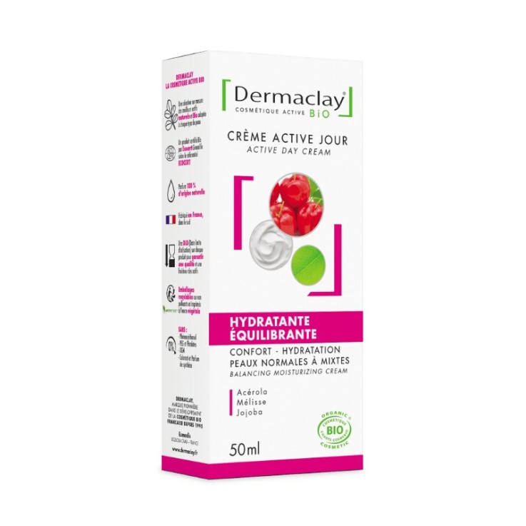 Crème Jour Hydratante Équilibrante Visage (50ml) Bio