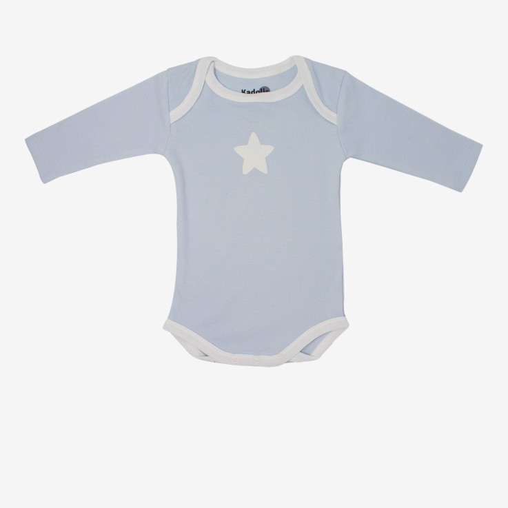 Body manches longues en Coton Bio à motifs étoiles (lot de 3)