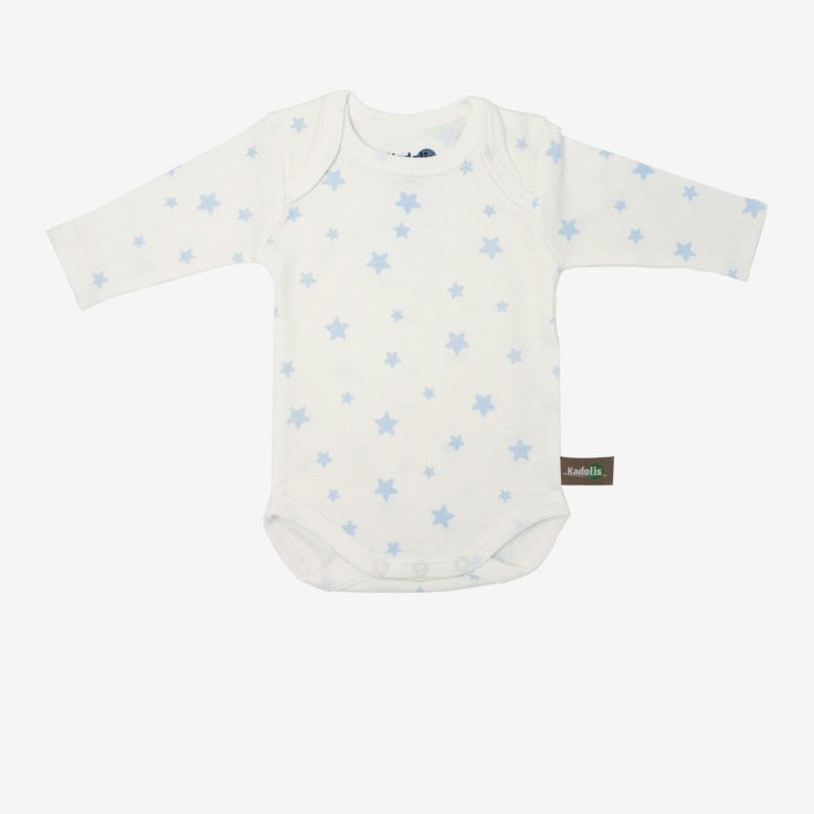 Body manches longues en Coton Bio à motifs étoiles (lot de 3)