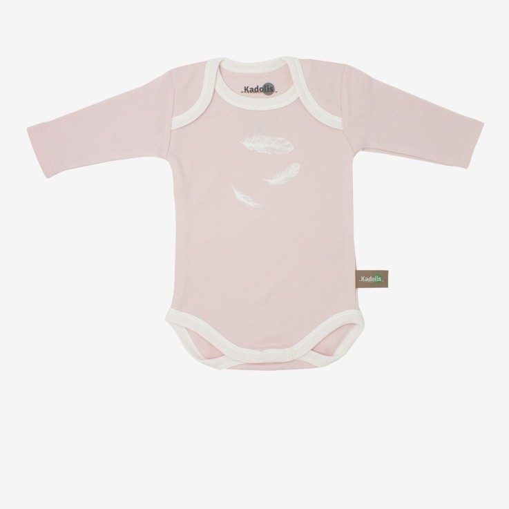 Body manches longues en Coton Bio à motifs plumes (lot de 3)