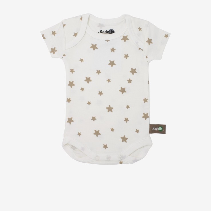 Body manches courtes en Coton Bio à motifs étoiles (lot de 3)