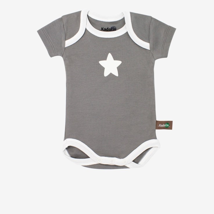Body manches courtes en Coton Bio à motifs étoiles (lot de 3)
