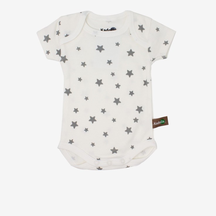 Body manches courtes en Coton Bio à motifs étoiles (lot de 3)