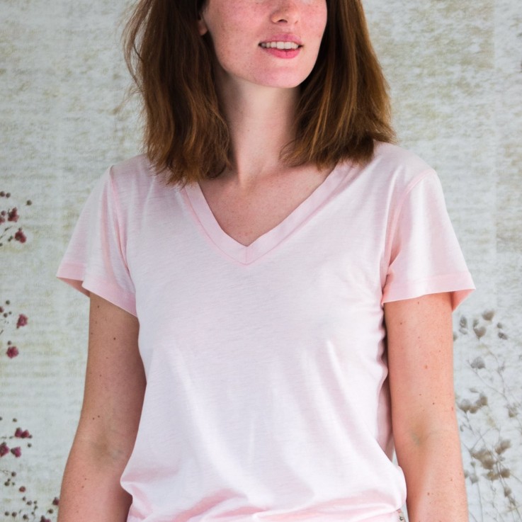 Haut de pyjama femme en Coton Bio et TENCEL™ Sonora