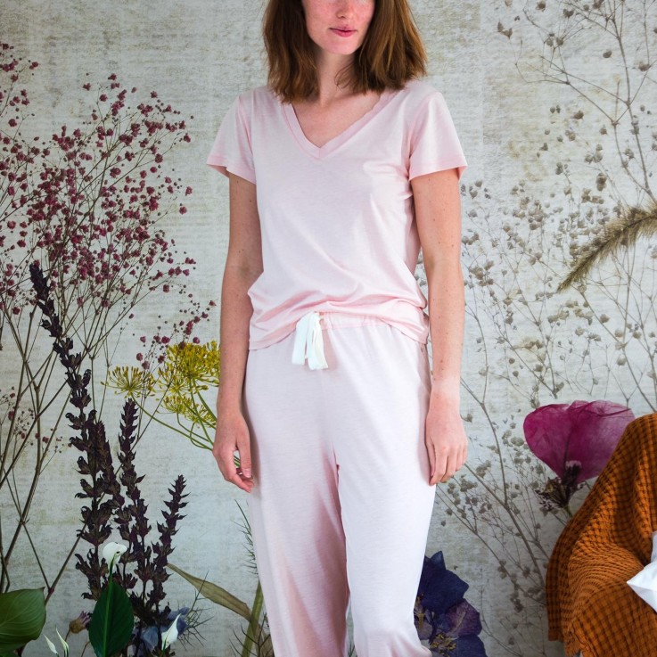 Haut de pyjama femme en Coton Bio et TENCEL™ Sonora