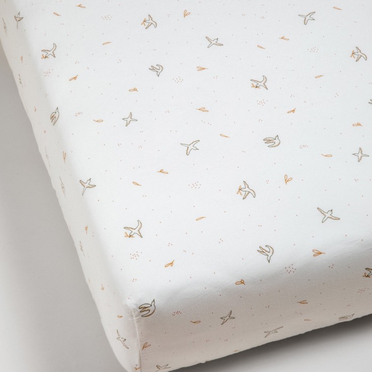 Drap housse Coton Bio L'envolée 1 personne