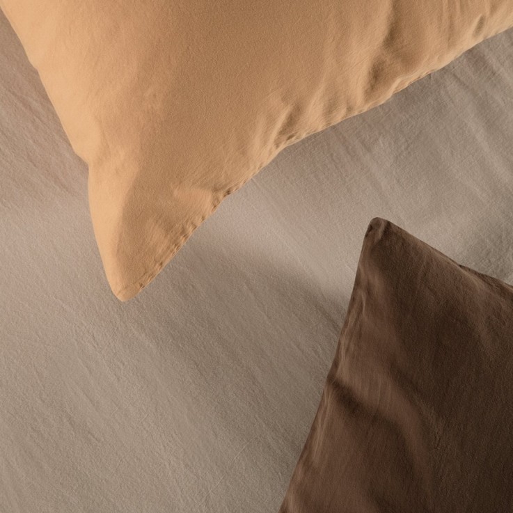 Drap housse bébé Satin de Coton Bio lavé