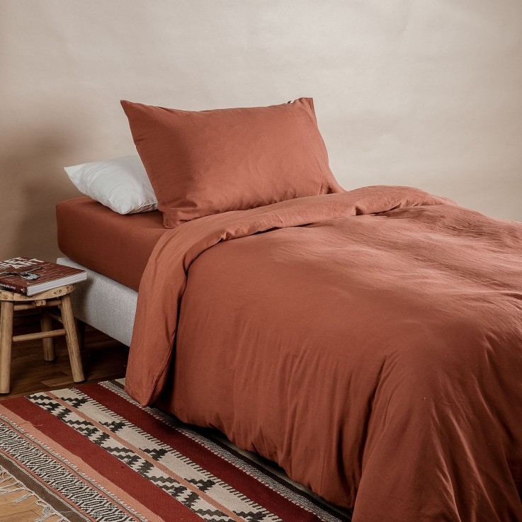 Drap housse 1 personne pur Coton Bio