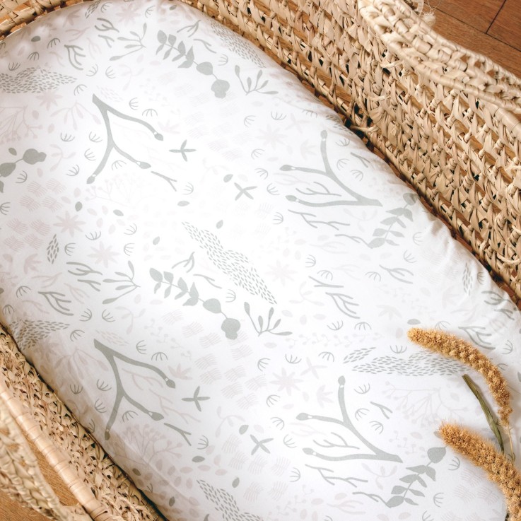 Drap housse Coton Bio pour landau Yukari Douceur