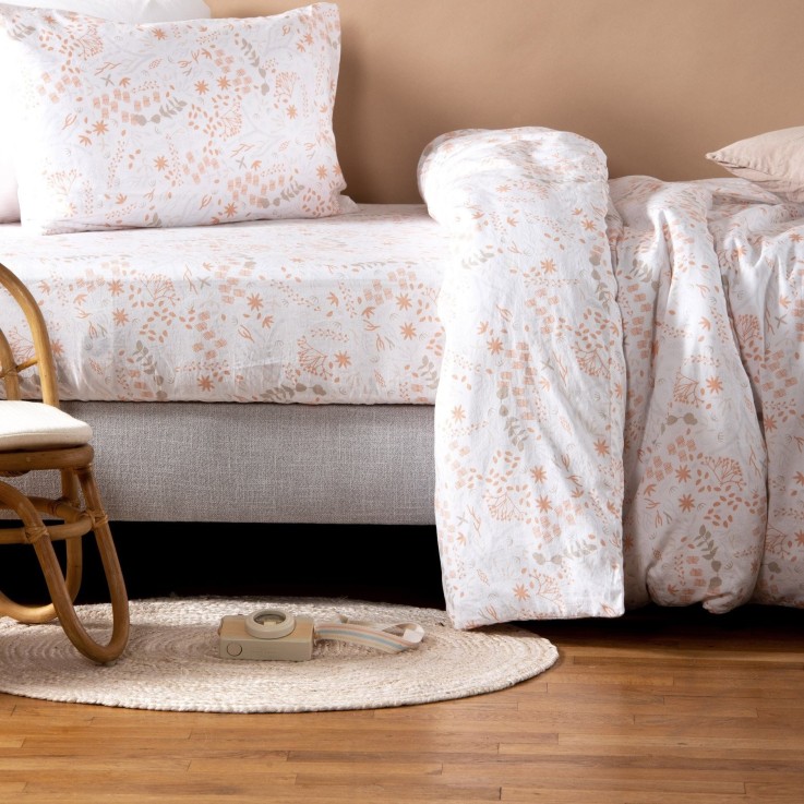 Drap housse Coton Bio Yukari Douceur 1 personne
