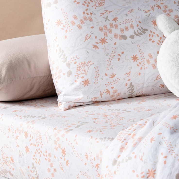 Drap housse Coton Bio Yukari Douceur 1 personne