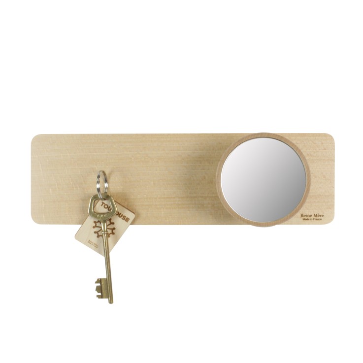 Porte-clés mural magnétique Newton L en bois
