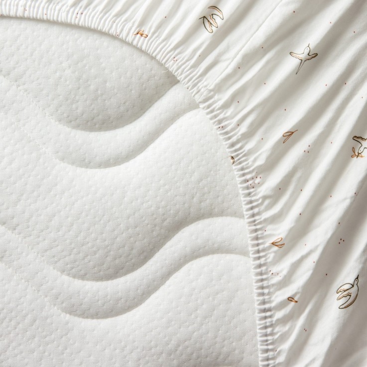Drap housse Coton Bio pour Lit bébé L'envolée