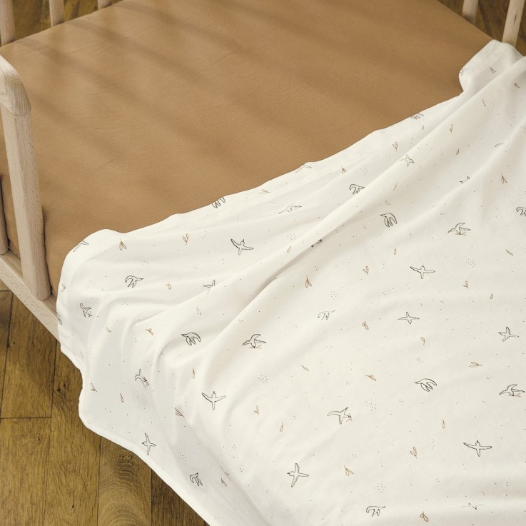 Drap plat Bébé Coton Bio L'Envolée