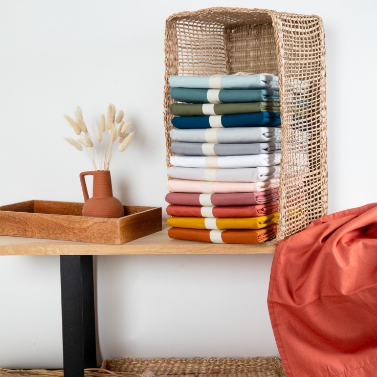 Drap plat en Coton Bio 1 personne