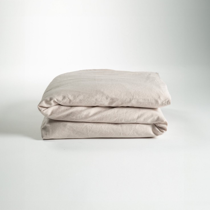 Housse de Couette bébé Satin de Coton Bio lavé