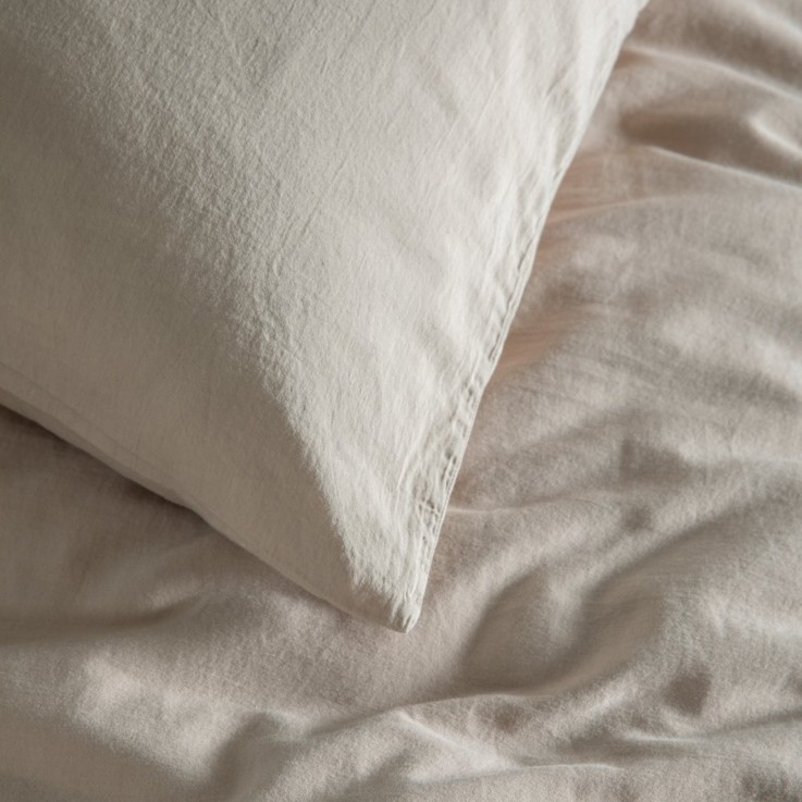 Housse de Couette bébé Satin de Coton Bio lavé