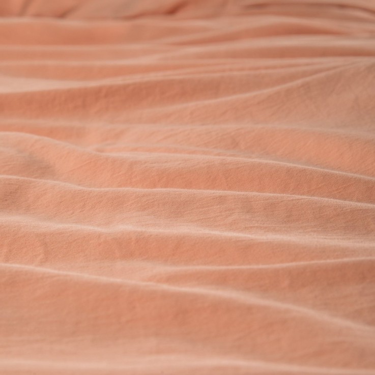 Housse de Couette Adulte Satin de Coton Bio lavé