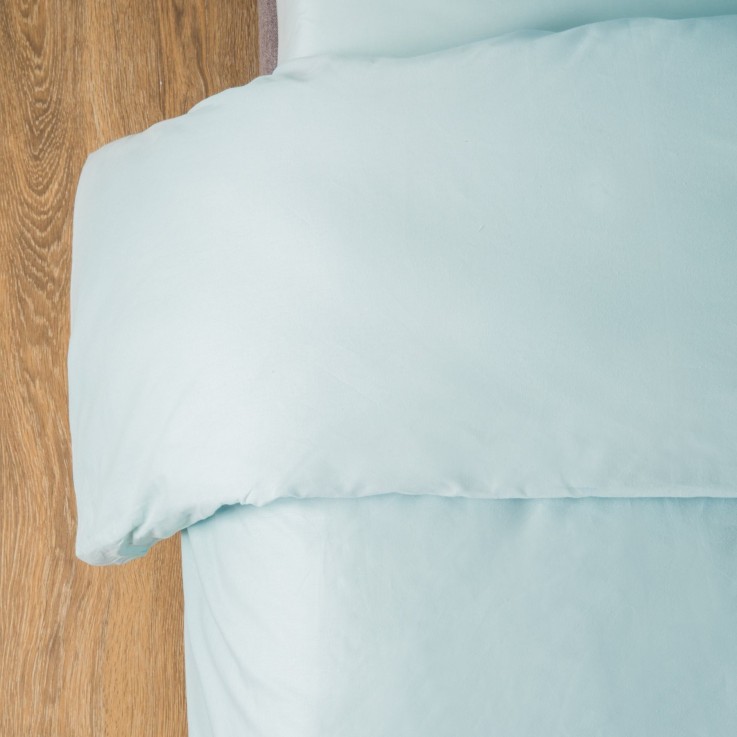 Housse de couette adulte en Coton Bio coloris uni