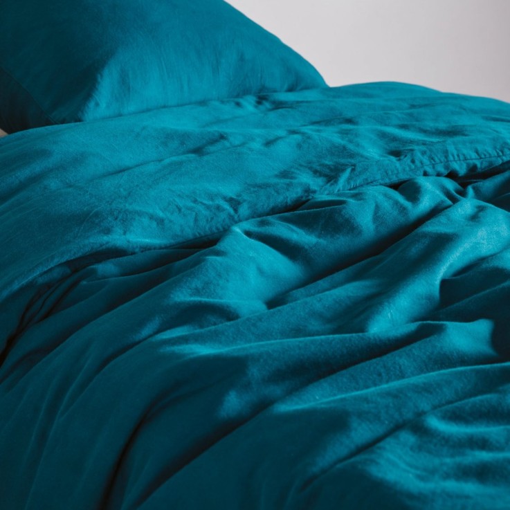 Housse de couette pur Coton Bio pour lit 1 personne