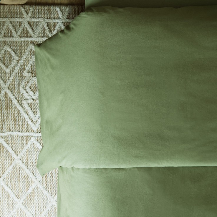 Housse de couette adulte en Coton Bio coloris uni