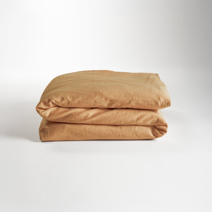 Housse de Couette bébé Satin de Coton Bio lavé