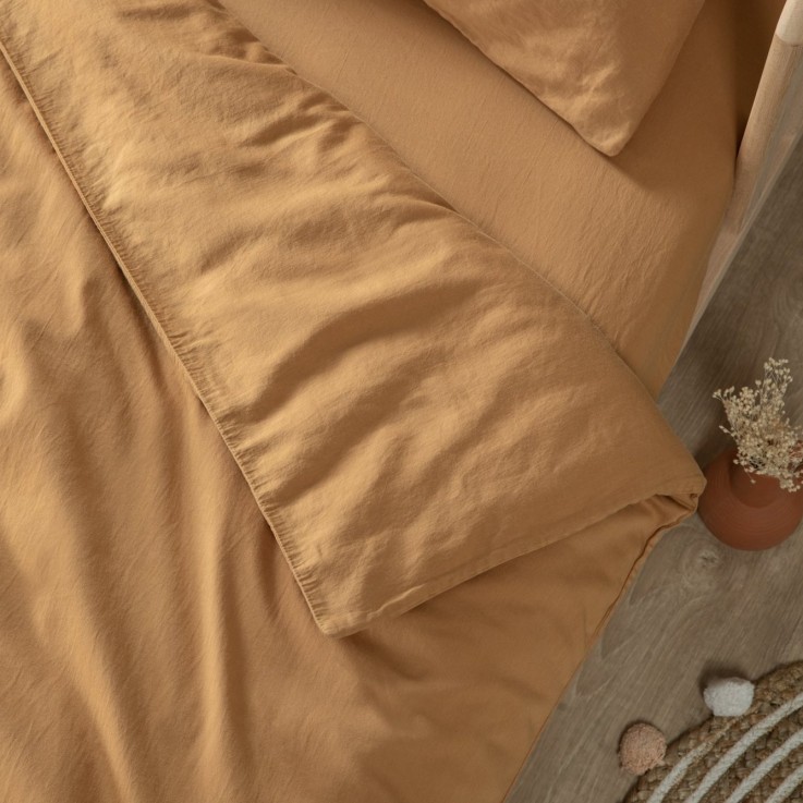 Housse de Couette bébé Satin de Coton Bio lavé