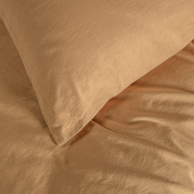 Housse de Couette bébé Satin de Coton Bio lavé