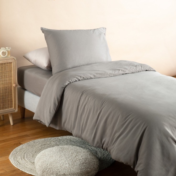 Housse de couette pur Coton Bio pour lit 1 personne