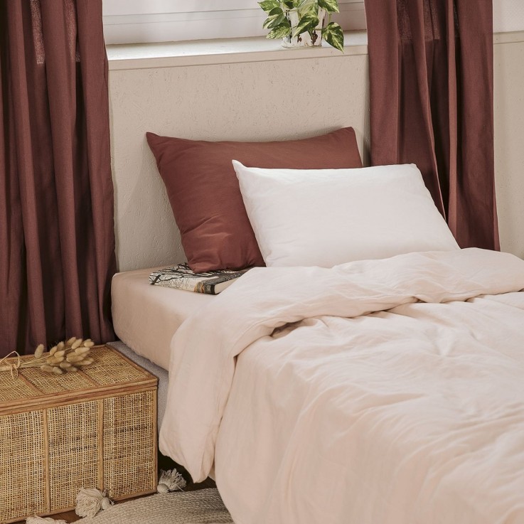 Housse de couette pur Coton Bio pour lit 1 personne