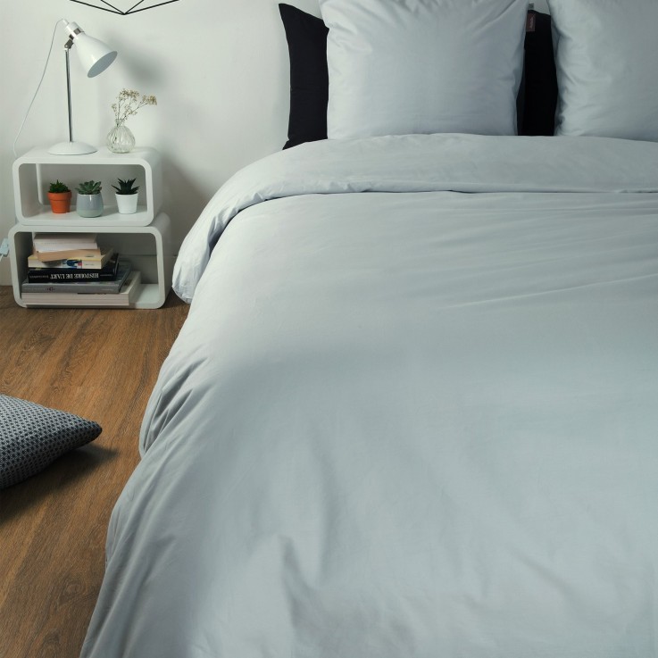 Housse de couette adulte en Coton Bio coloris uni