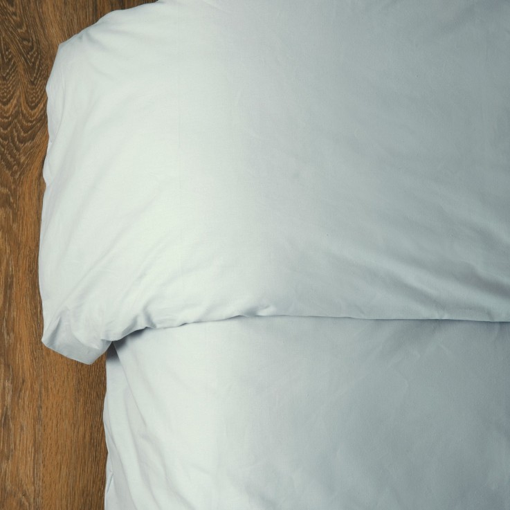 Housse de couette adulte en Coton Bio coloris uni