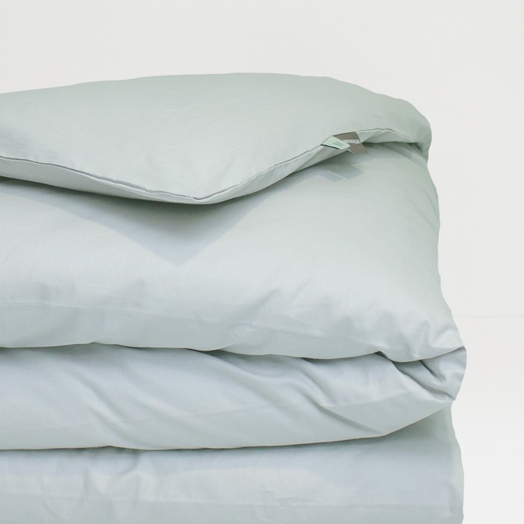 Housse de couette adulte en Coton Bio coloris uni
