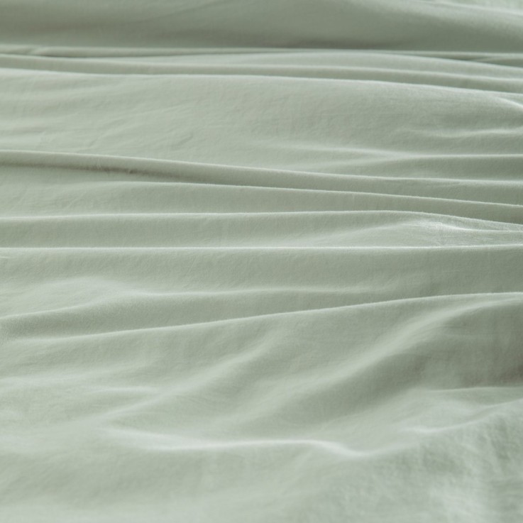 Housse de Couette Satin de Coton Bio lavé 1 personne