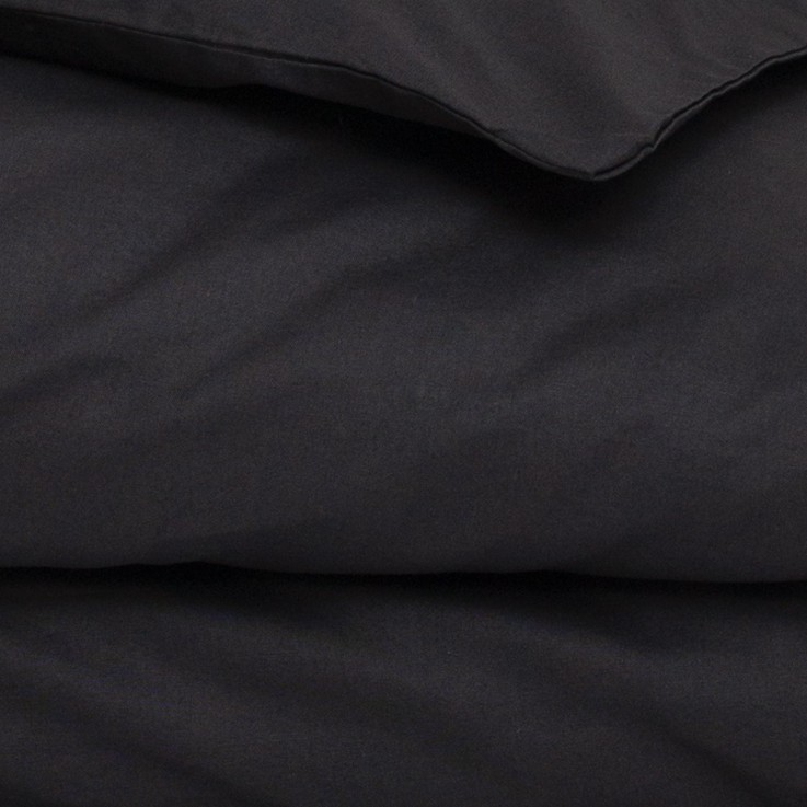 Housse de couette unie en Coton Bio pour lit 1 personne