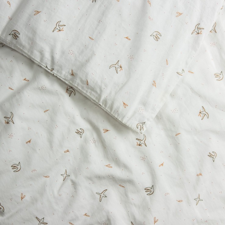 Housse de couette Coton Bio bébé L'envolée